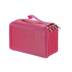GENERICO - Cartuchera Para Escuela Con 72 Espacios rosa