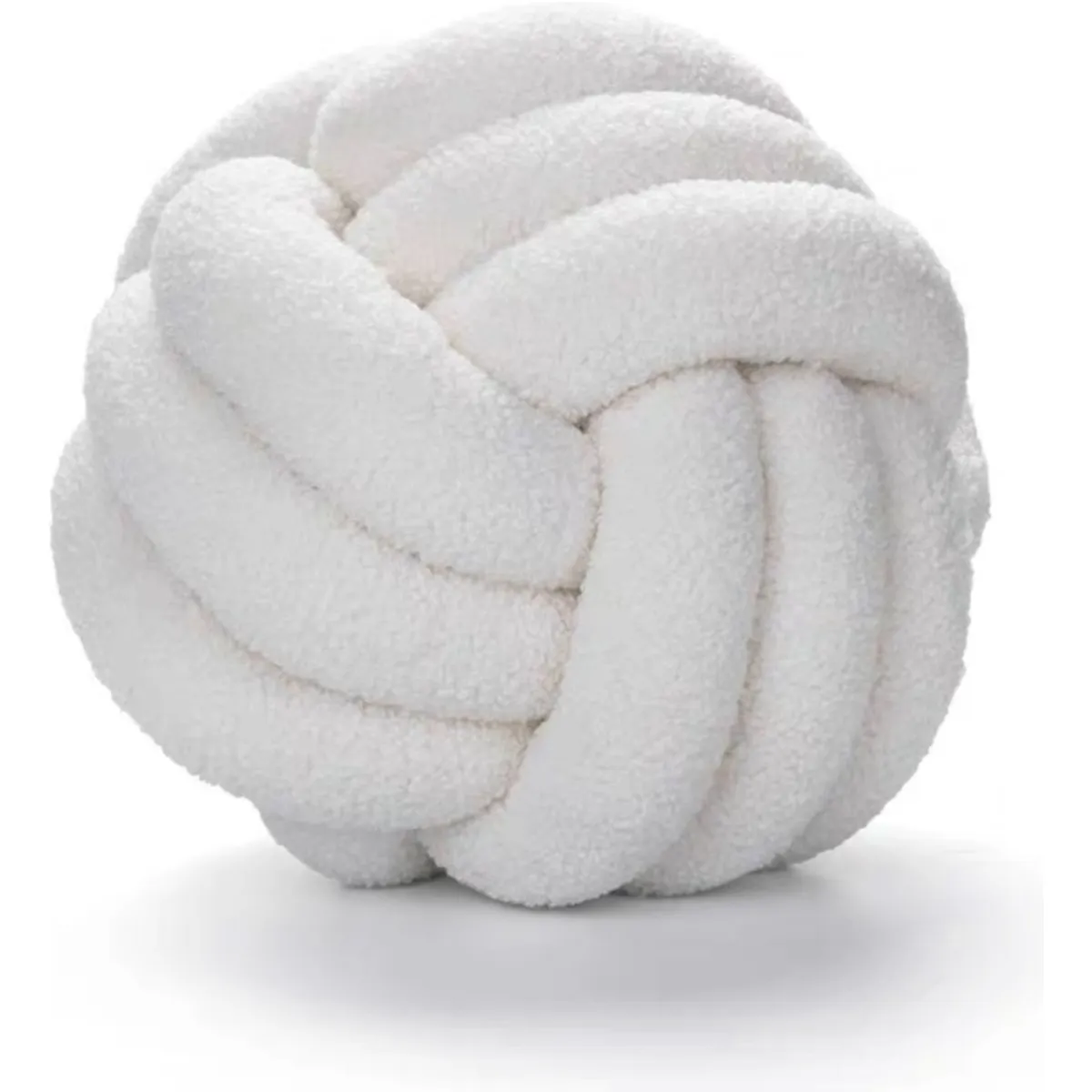 GENERICO - Cojin Decorativo Modelo Nudo Acolchado Color Blanco