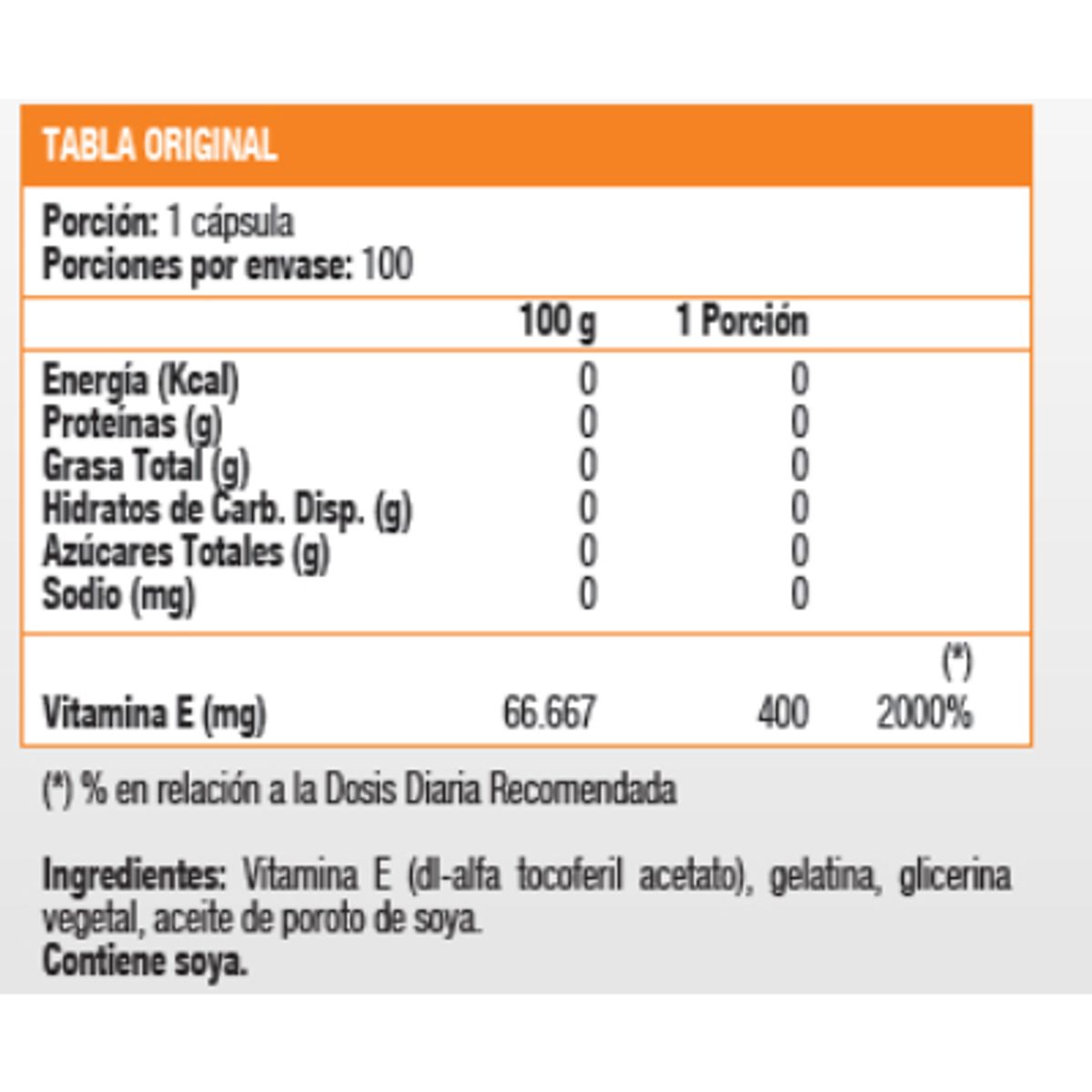 SUNDOWN - Vitamina E 400 UI (100 soft)