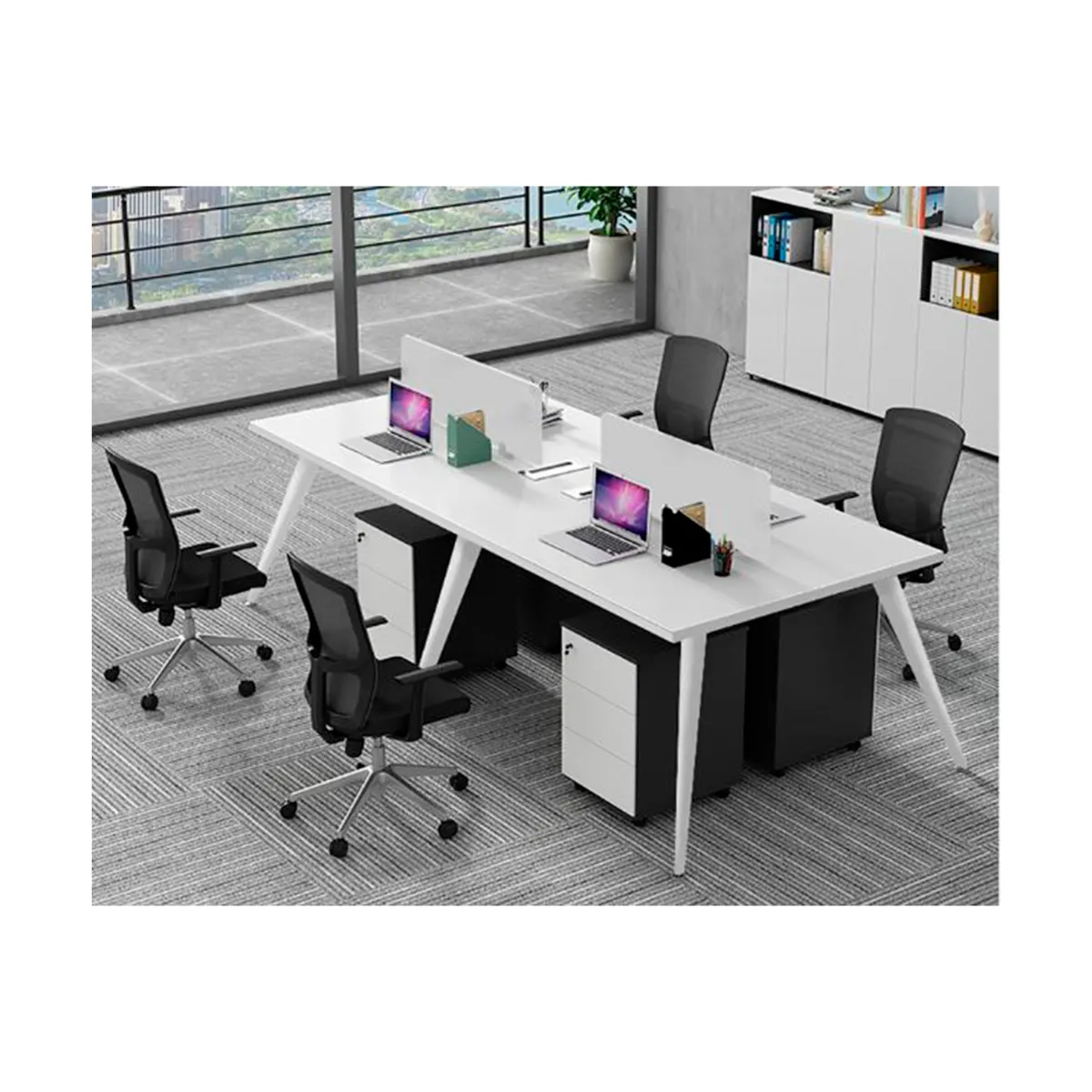 GENERICO - Escritorio Bench 4 Puestos - Modelo A.