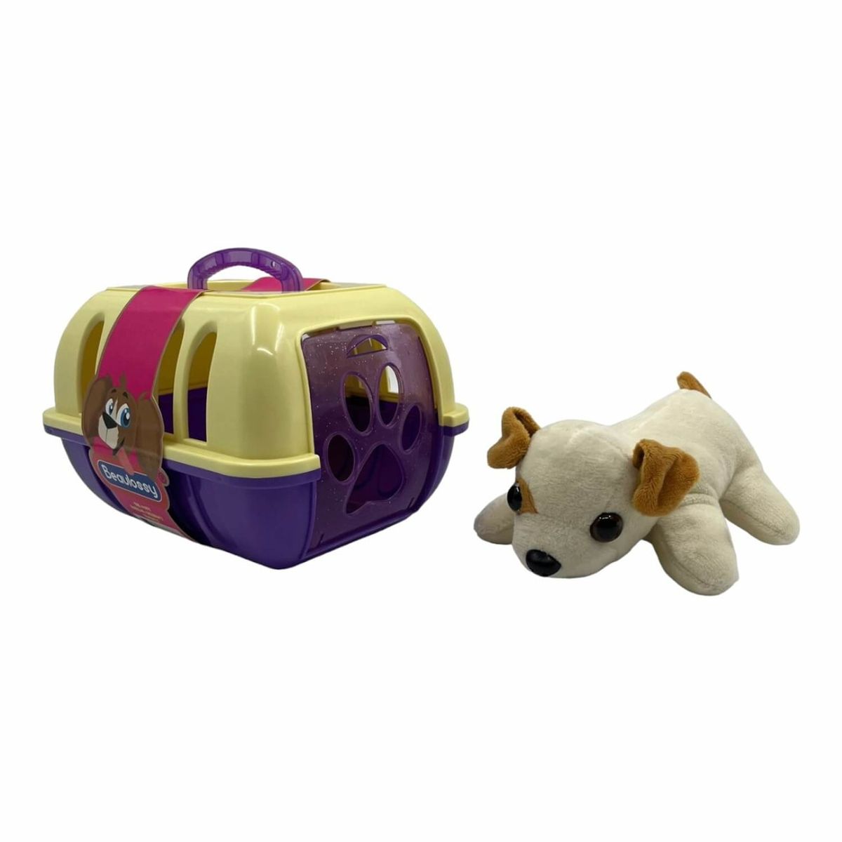 HOMEWELL - Casa Mascotas de Peluche Perro Beige HOMEWELL