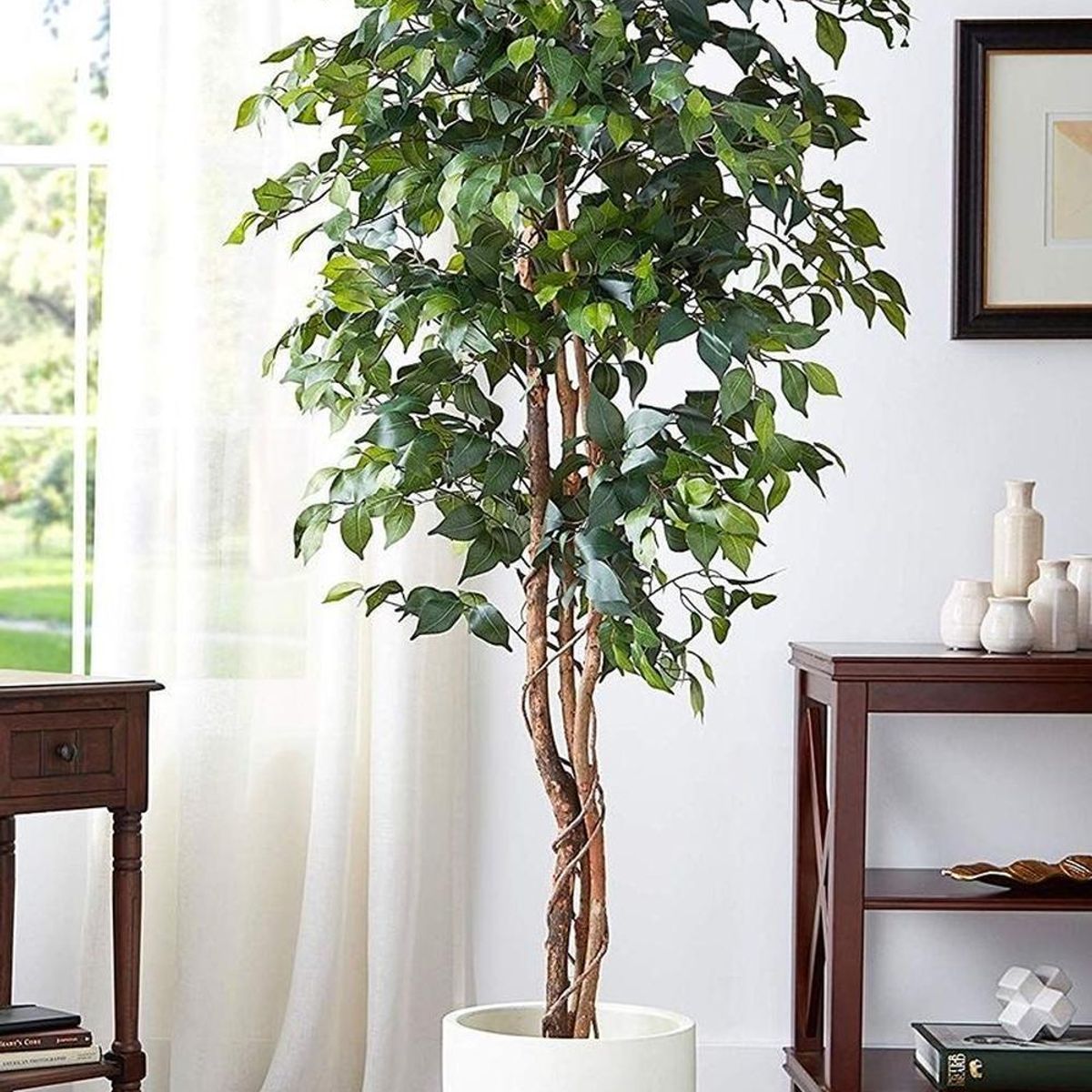 ARBUSTO REAL - Planta Artificial Ficus Premium 180 Cm / 1288 Hojas / Arbusto Real
