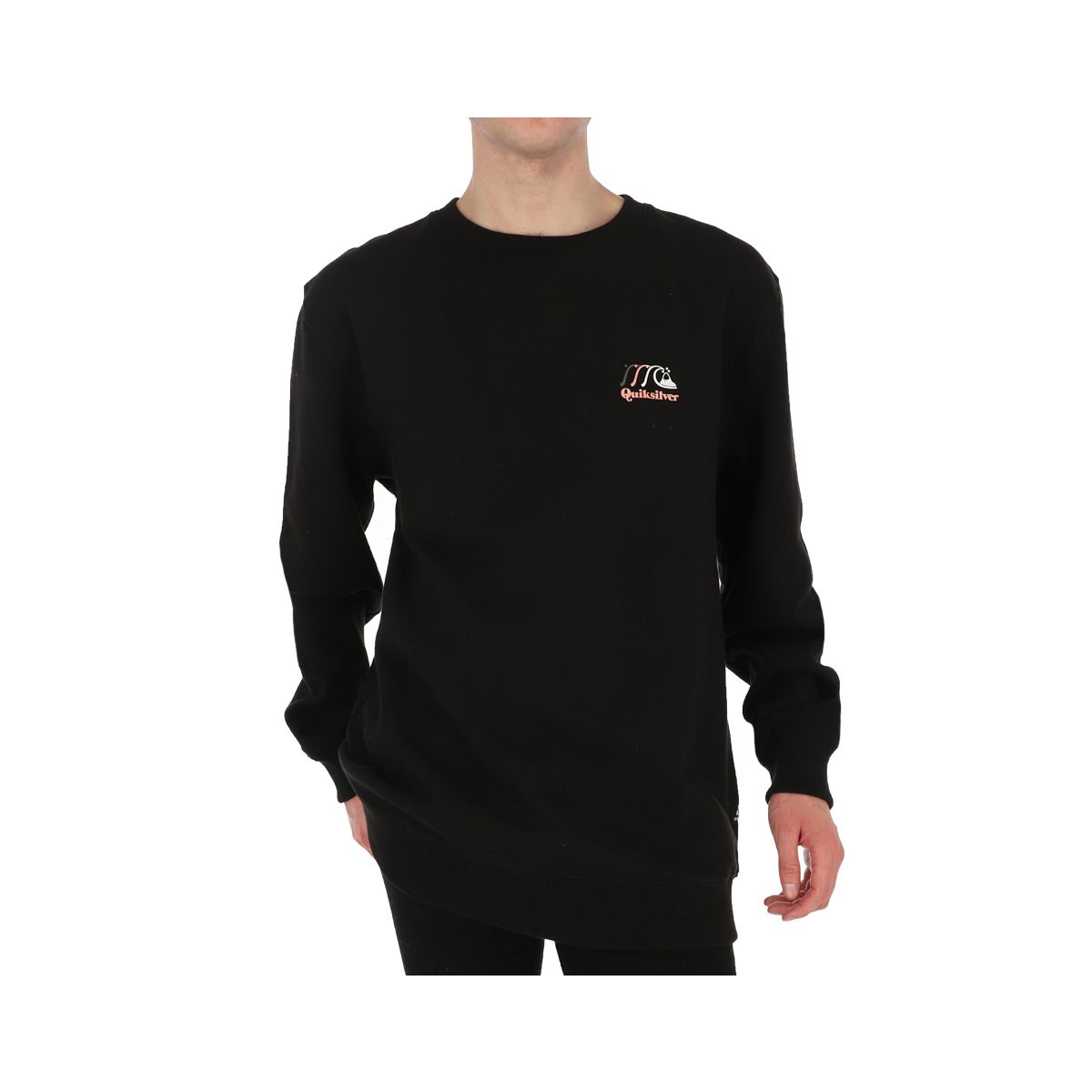 QUIKSILVER - Poleron Quiksilver Big Logo Crew Neck Hombre Black