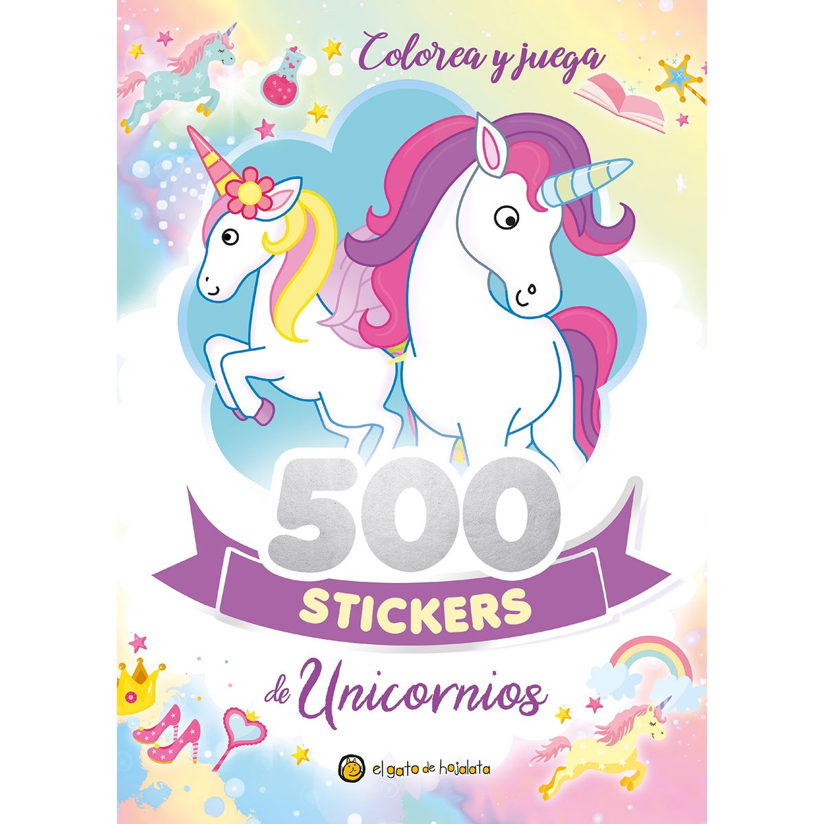 EDITORIAL GUADAL - LIBRO 500 STICKERS DE UNICORNIOS