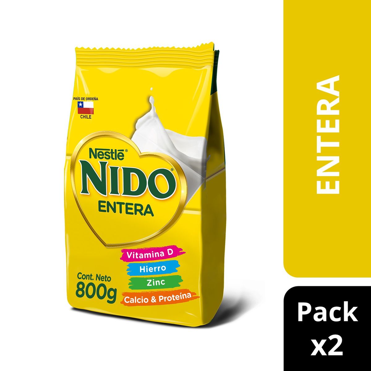 NIDO - Pack Leche En Polvo Nido® Entera Bolsa 800g X2