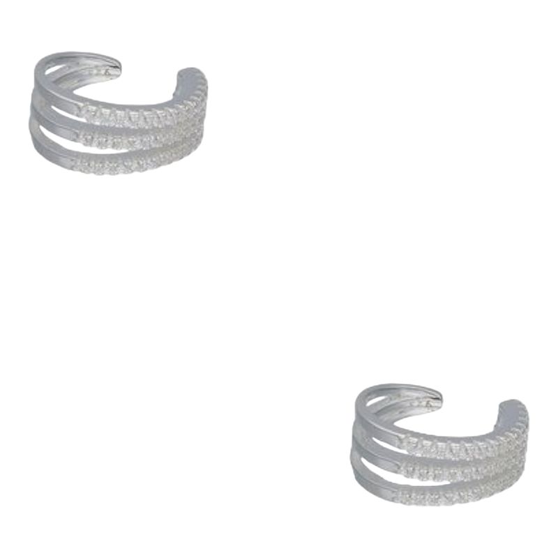 GENERICO - Aro ear cuff circones de plata 925