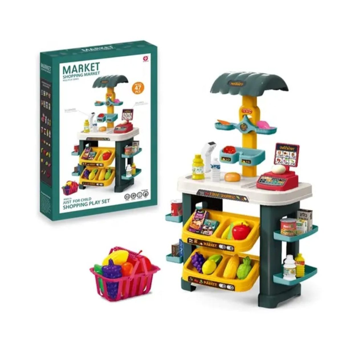 GENERICO - Juguete Supermercado Juego de Roles- Mini market niños