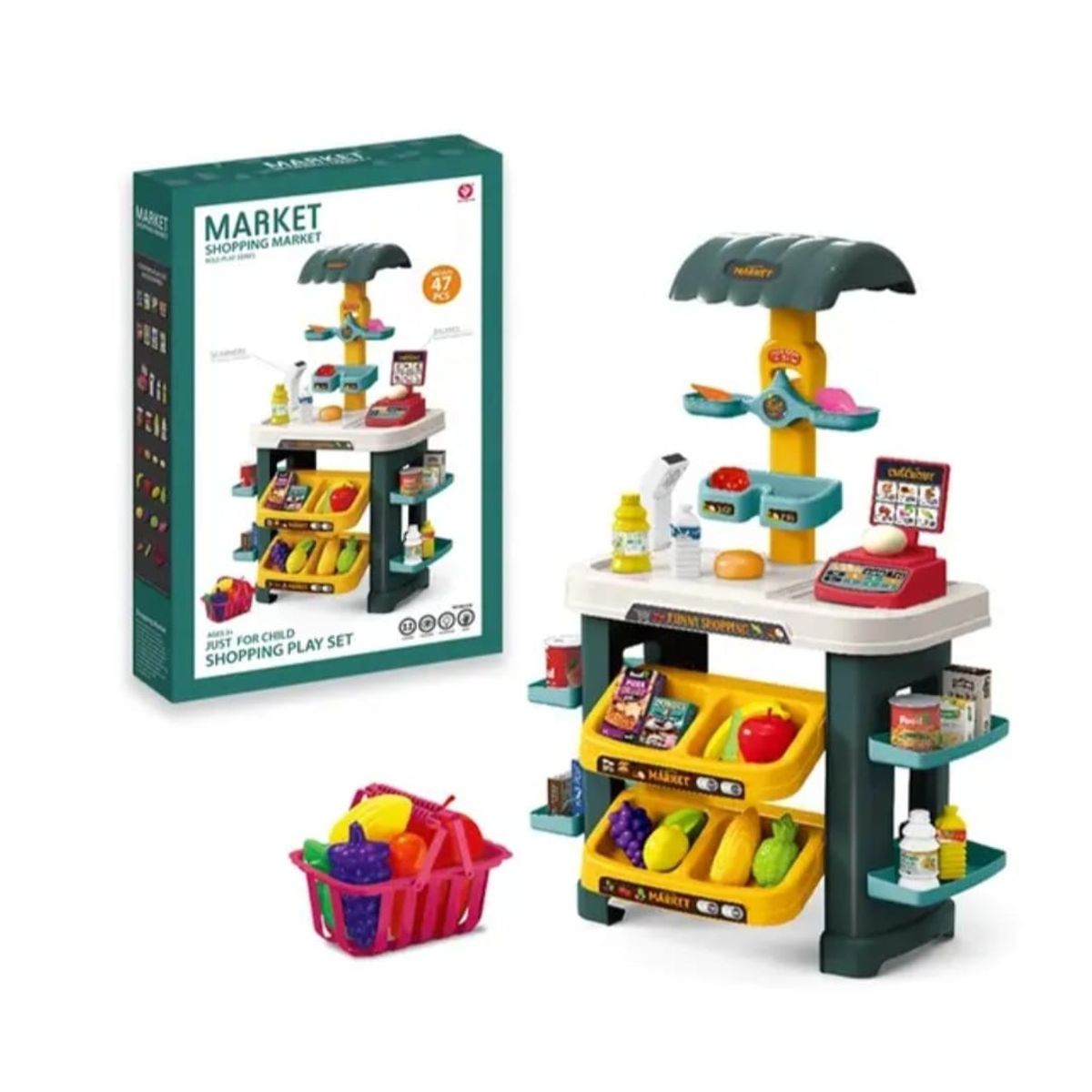 GENERICO - Juguete Supermercado Juego de Roles- Mini market niños