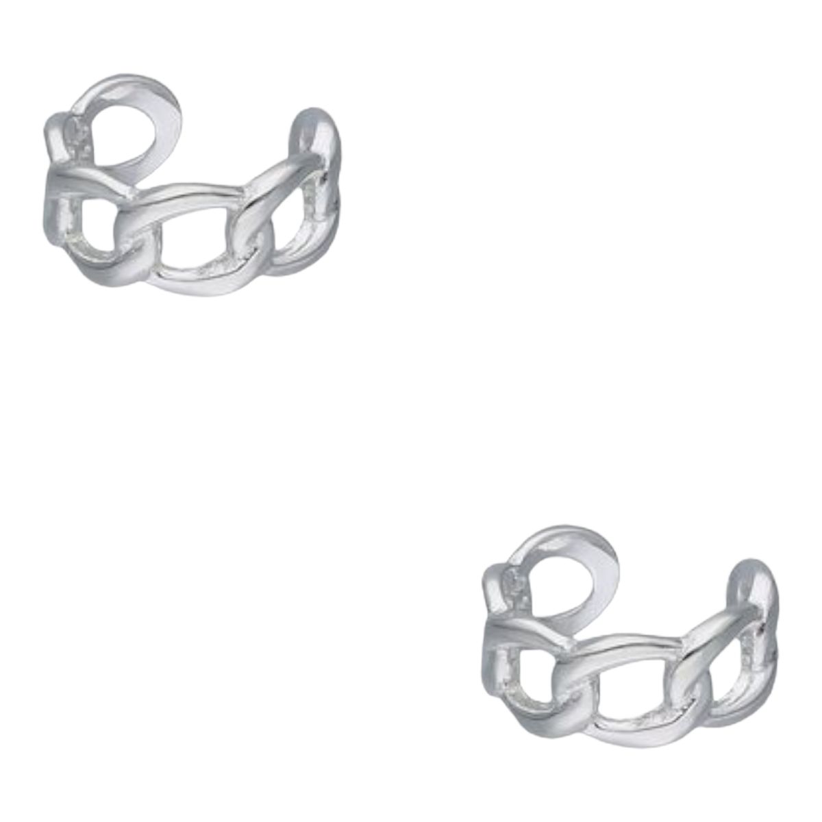 GENERICO - Aro ear cuff eslabones de plata 925