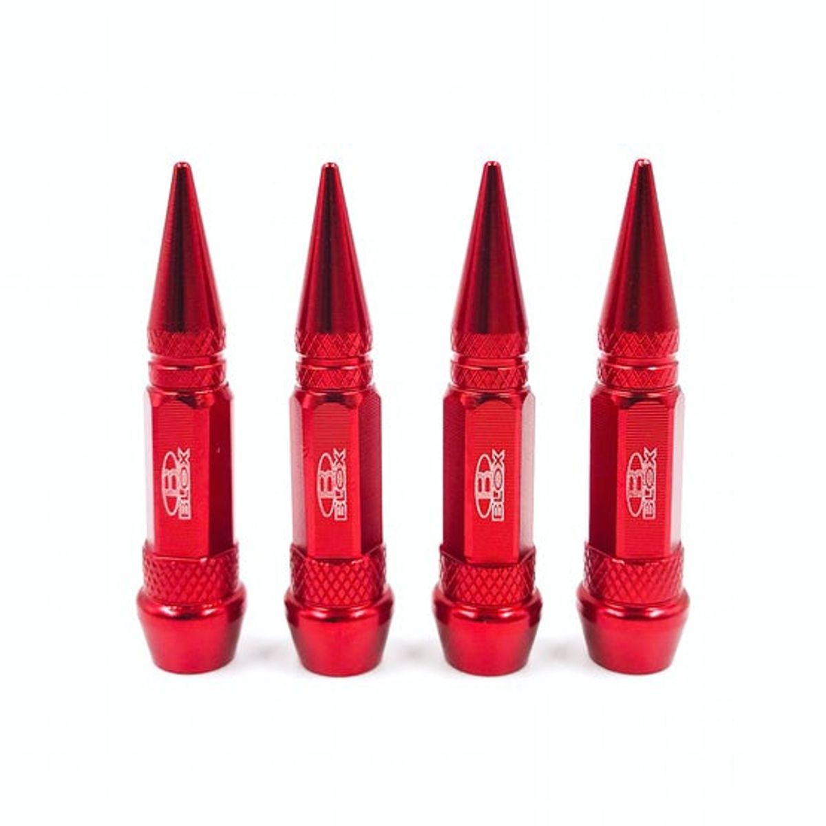 GENERICO - X4 Tapas Valvulas ROJO Aire Autos Motos Neumaticos Karvas