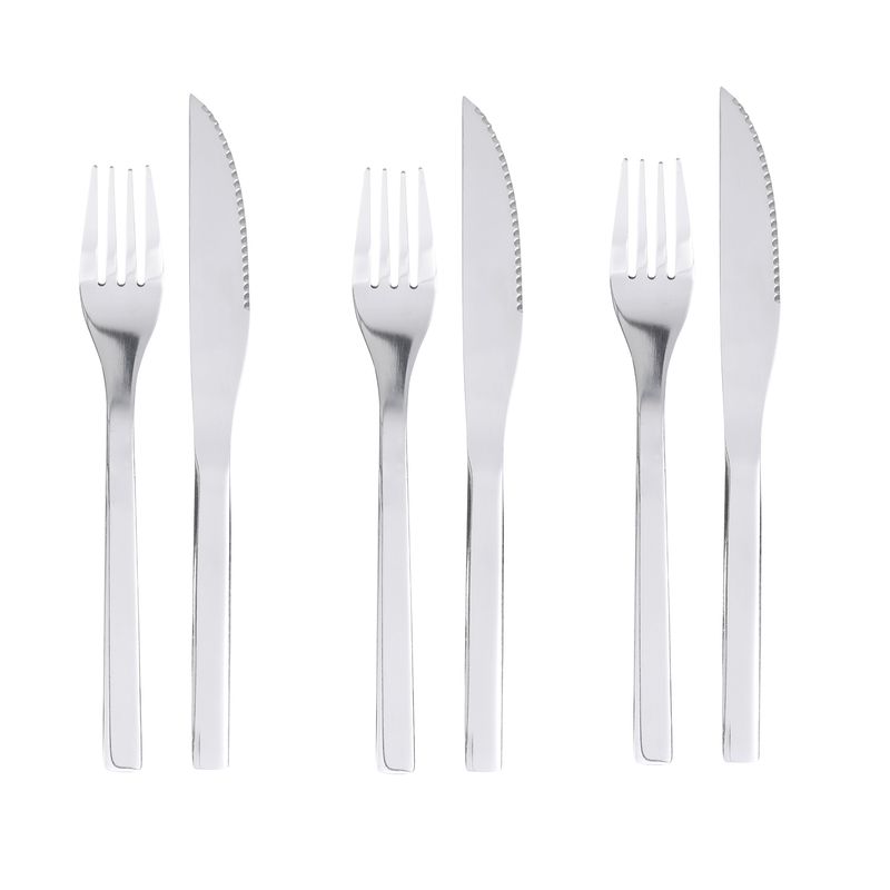 ARTHOME - Set Cubiertos 6 Piezas Acero Inoxidable Arthome CUC31