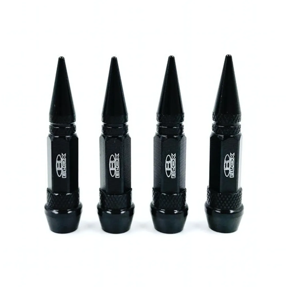 GENERICO - X4 Tapas Valvulas NEGRO Aire Autos Motos Neumaticos Karvas