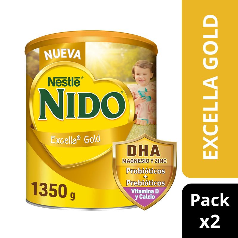 NIDO - Pack Nido Excella Gold 1+ 1350g X2