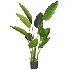ARBUSTO REAL - Planta Artificial Ave del Paraiso 160 Cm. / 10 Hojas