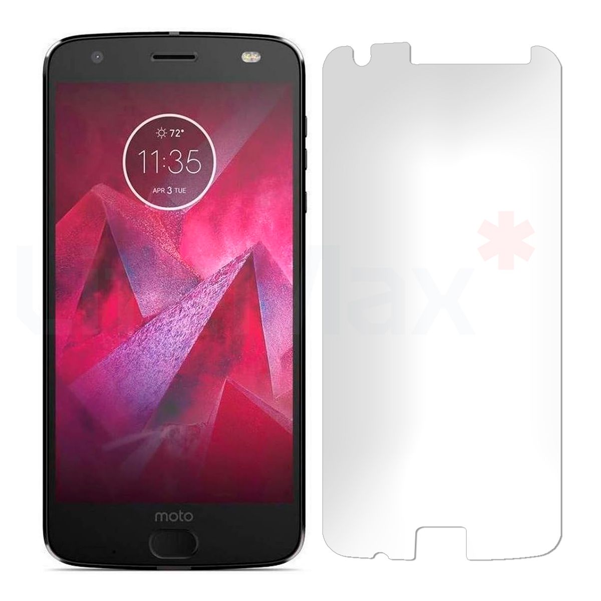 GENERICO - Lamina de Vidrio Templado Compatible con Moto Z2 Play