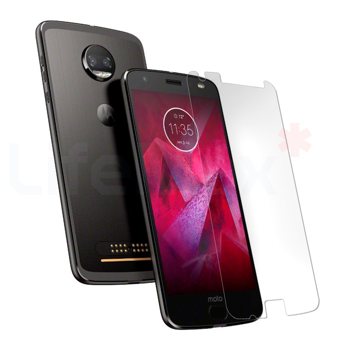 GENERICO - Lamina de Vidrio Templado Compatible con Moto Z2 Play