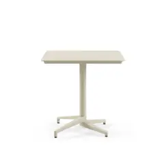 ROCA NEGRA - Mesa Cuadrada 80x80cm plegable de polipropileno reforzado con fibra de vidrio Beige