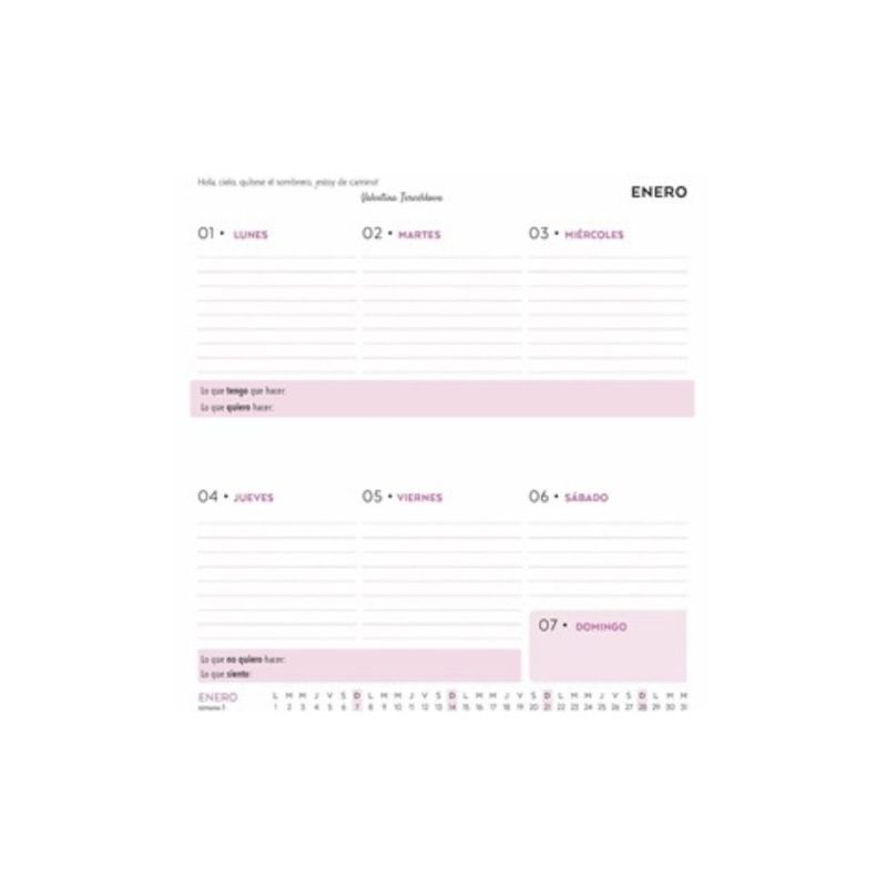 VERGARA Y RIBA - AGENDA MÍA 2024 HUELLAS