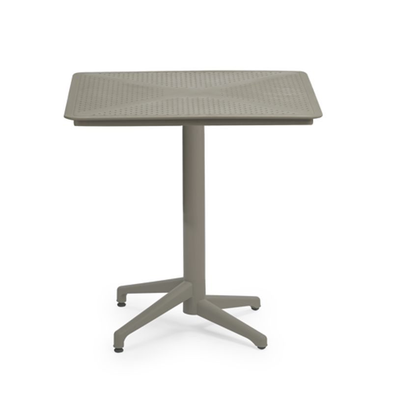 ROCA NEGRA - Mesa Cuadrada  80x80cm plegable de polipropileno reforzado con fibra de vidrio