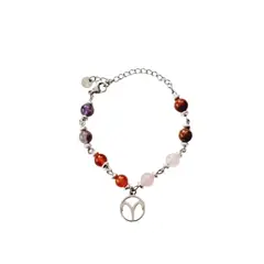 GENERICO - Pulsera con piedras acorde al signo Aries