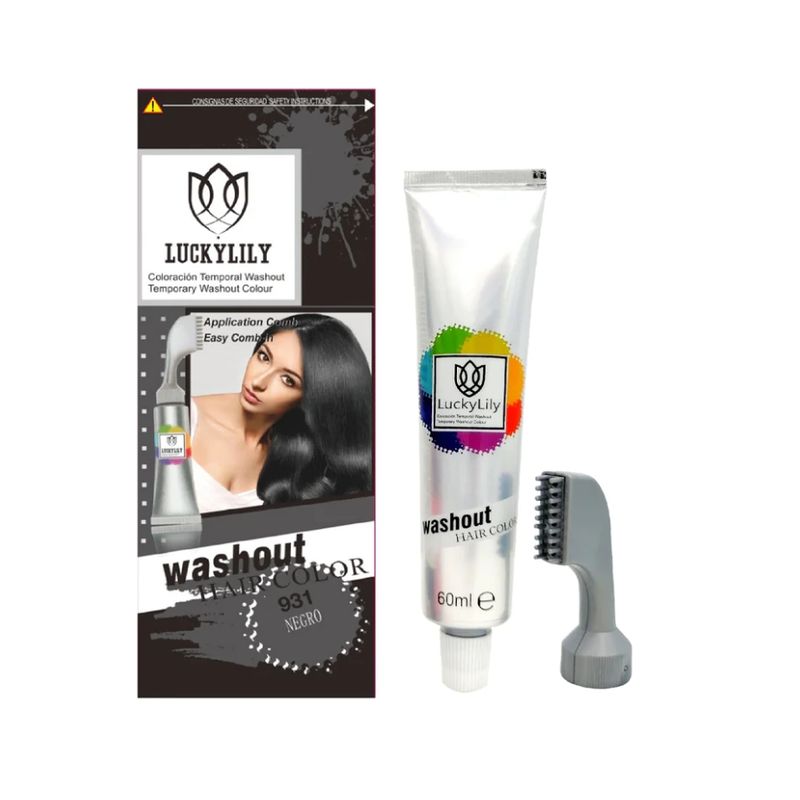 GENERICO - Tinte De Fantasía Tintura Temporal Fantasía Cabello tinte negro 931