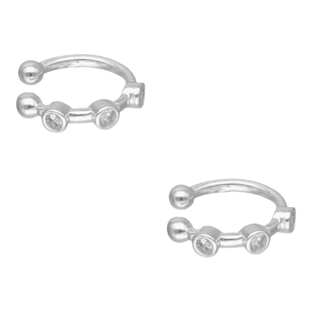 GENERICO - Aro ear cuff circones de plata 925