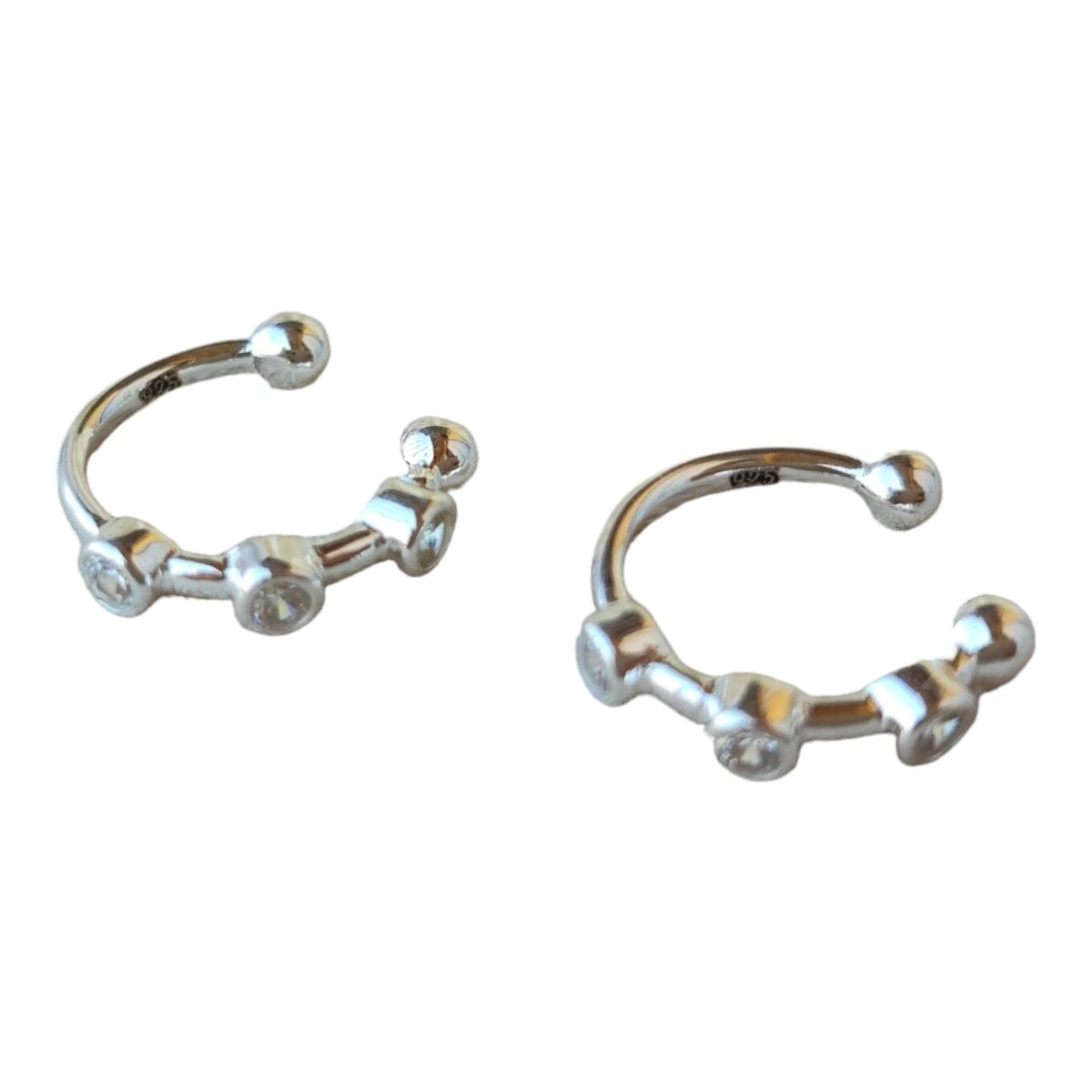 GENERICO - Aro ear cuff circones de plata 925