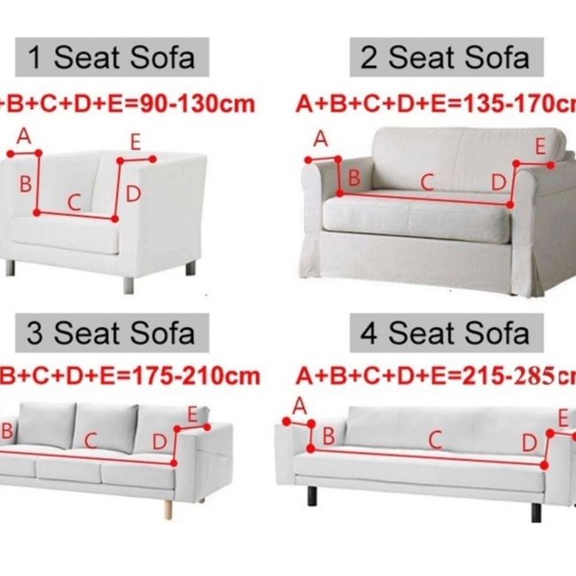 HOMER DESIGN - Funda Protectora Para Sofá De 2 Cuerpos Tela Gruesa Premium