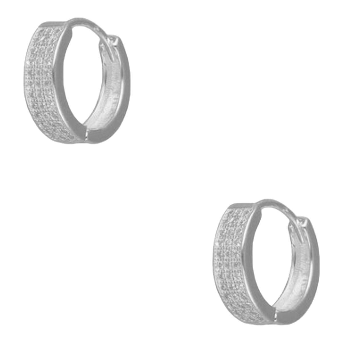GENERICO - Aro argolla huggie circones de plata 925