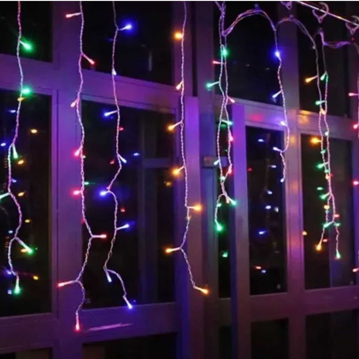 GENERICO - Cascadas De Luces De Nav. Solares 200 Luces Navideñas Multicolor