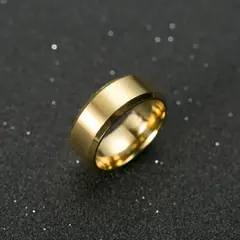 GENERICO - Anillo Titanio Moda 2023 Acero Quirurgico inoxidable Chile Duradero