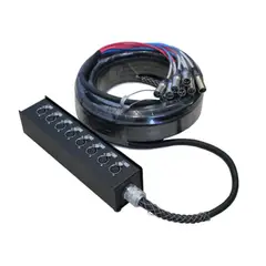 CABLELAB - Multipar 8 canales 20 metros CLSN-820 - Negro
