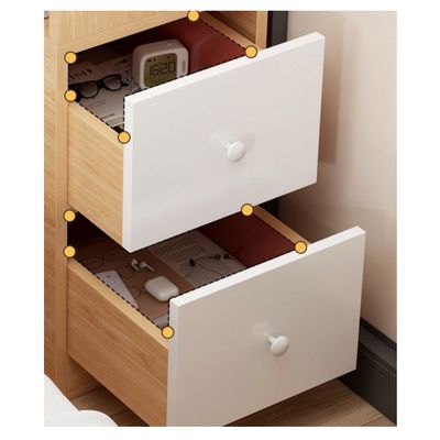 Imagen 2 del producto Velador Con Cajones Bicolor 30x30x66cm