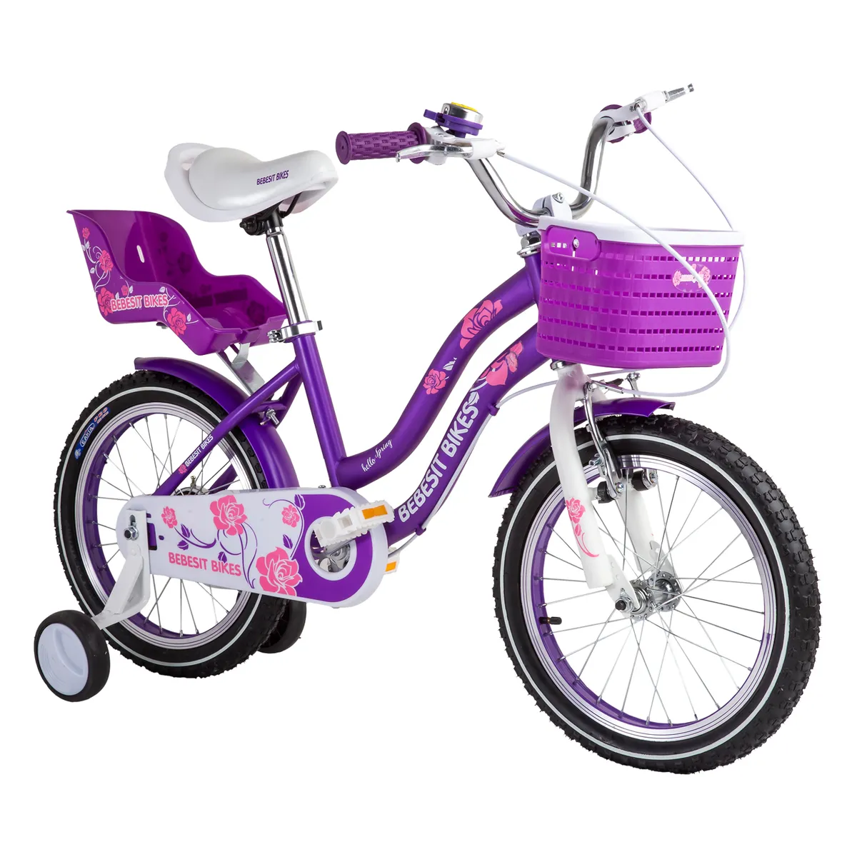 BEBESIT - Bicicleta Infantil Queen Aro 16 Morada Bebesit