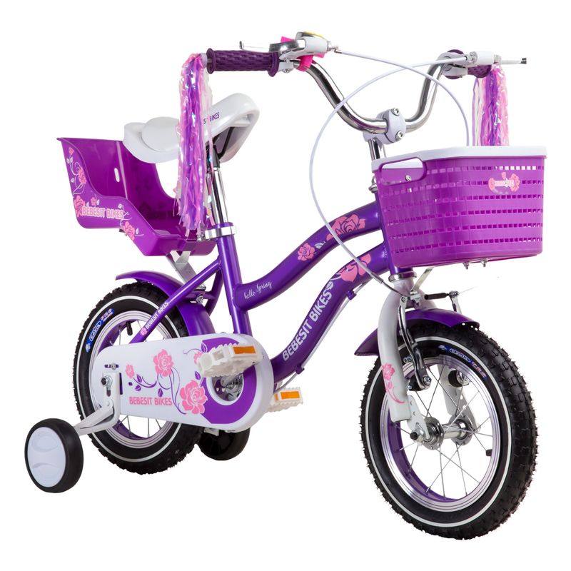 BEBESIT - Bicicleta Infantil Queen Aro 12 Morada Bebesit
