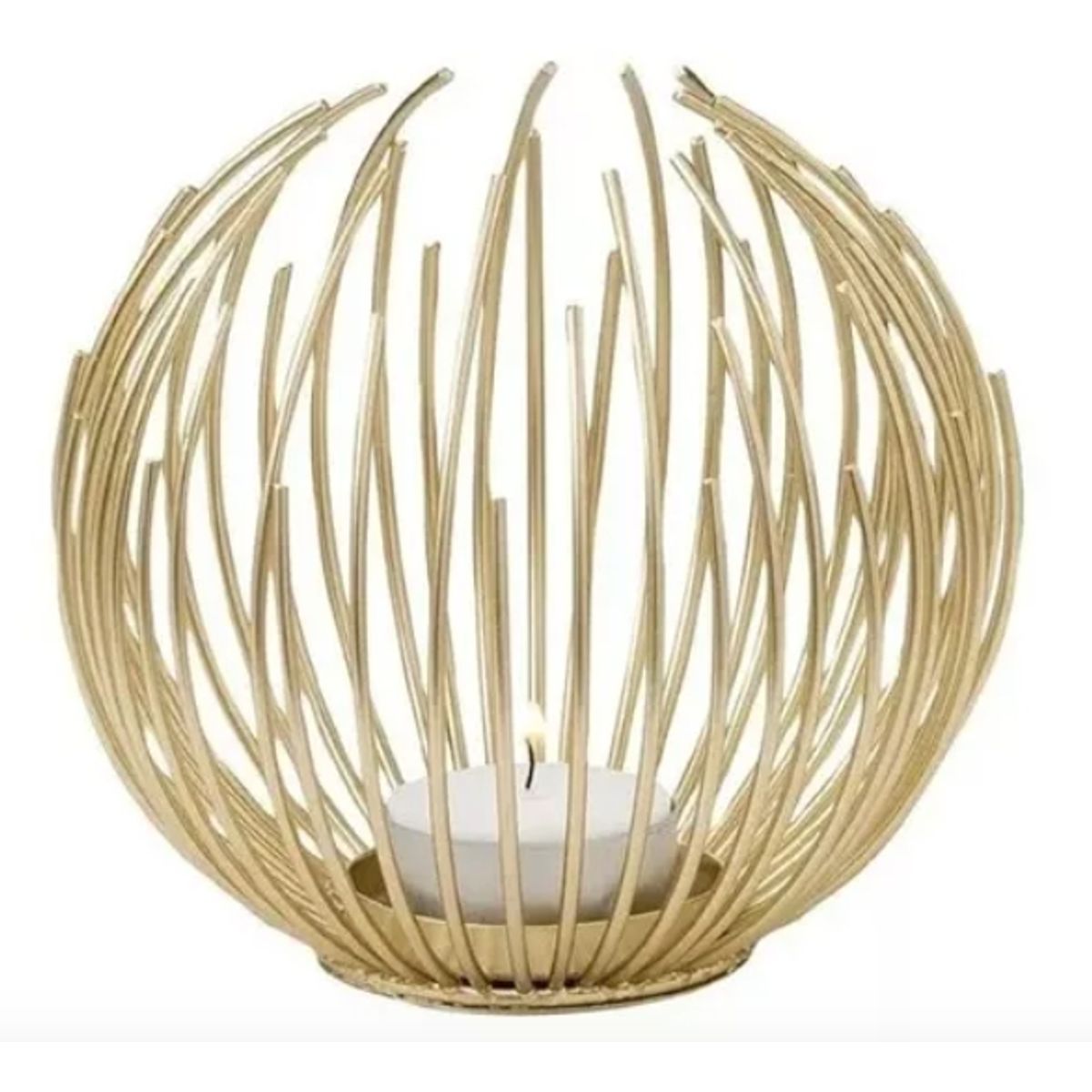 GENERICO - Candelabros Centro Mesa Adorno Decorativo Velas Farol Dorado