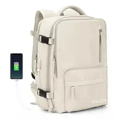 GENERICO - Mochila De Senderismo Impermeable De Viaje Grande Blanco