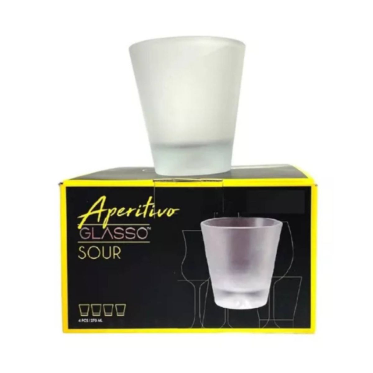 GLASSO - SET DE 4 VASOS FROZEN GLASSO SOUR 270 ML GLASSO