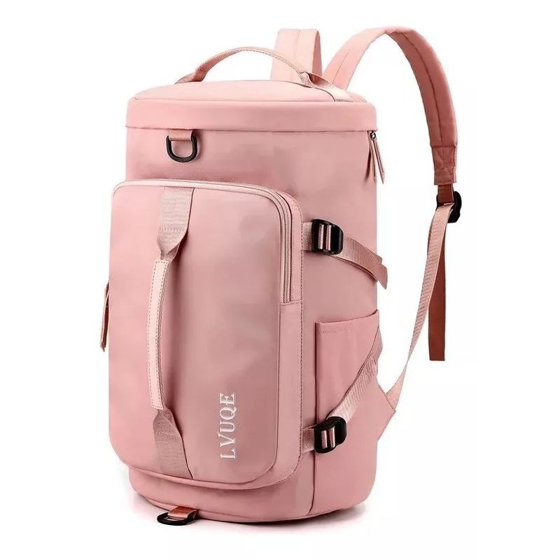 GENERICO - Bolso De Viaje Impermeable Mochila Multiusos Hombro Gimnasio Rosa