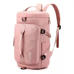 GENERICO - Bolso De Viaje Impermeable Mochila Multiusos Hombro Gimnasio Rosa