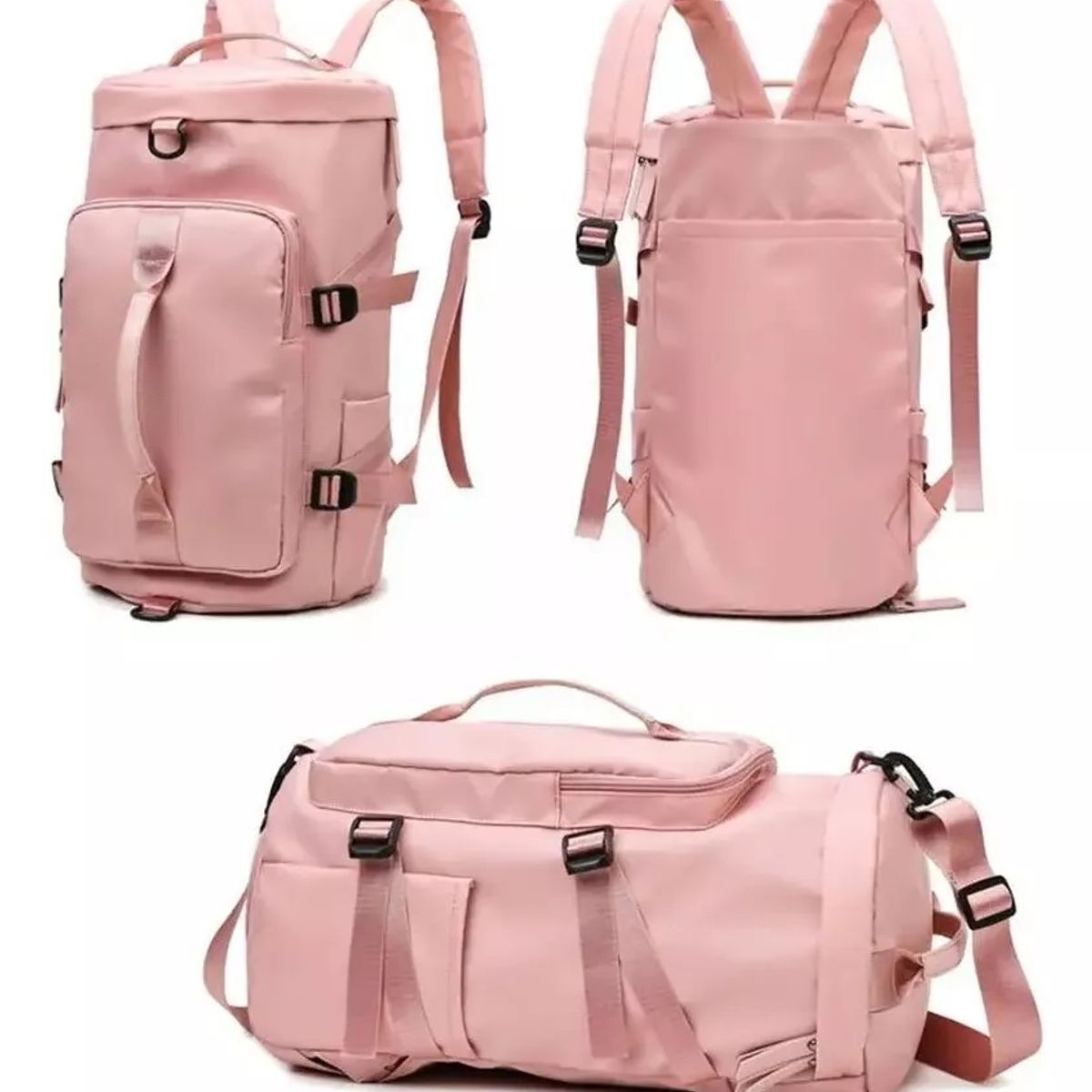 GENERICO - Bolso De Viaje Impermeable Mochila Multiusos Hombro Gimnasio Rosa
