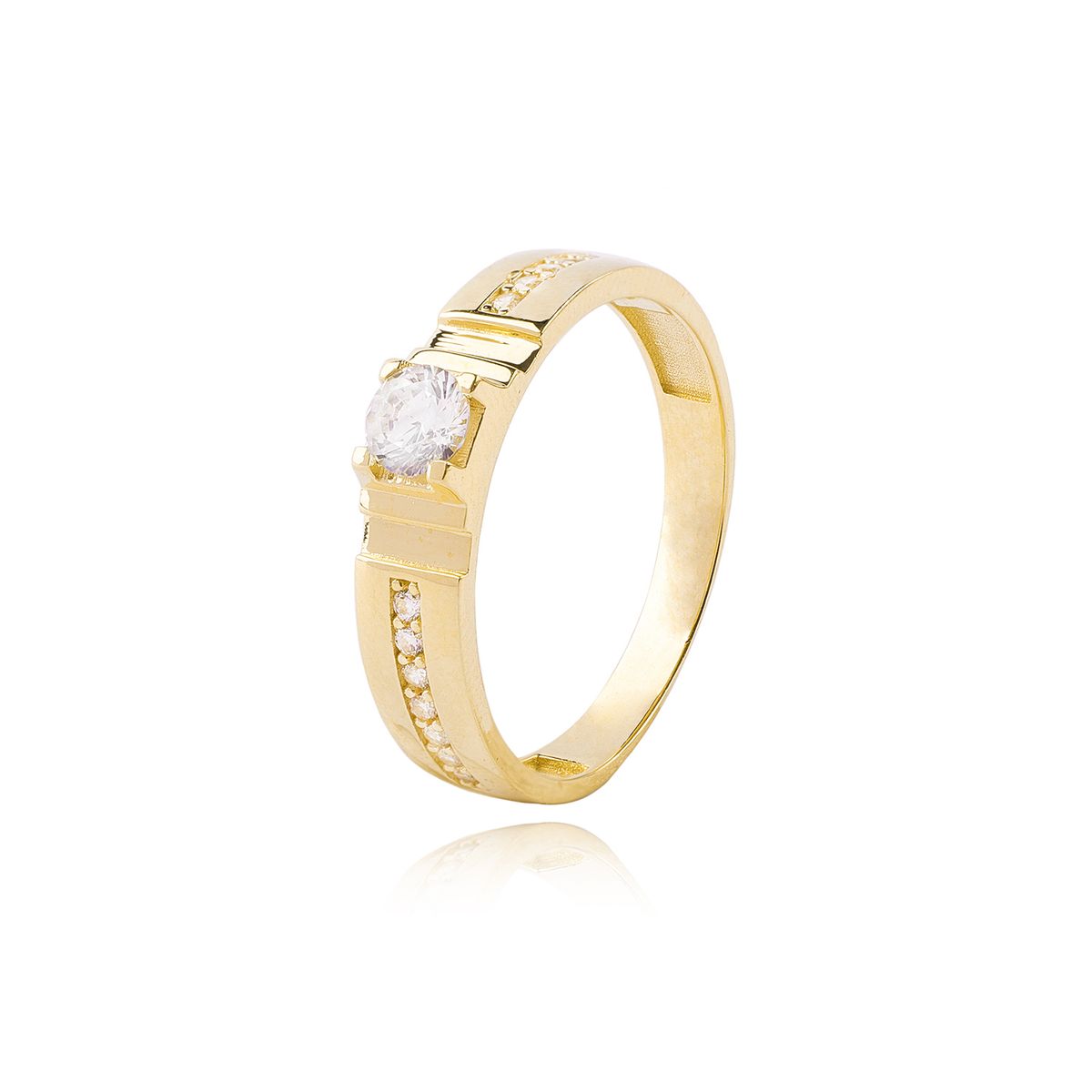 JB JOYAS BARON - Anillos de Oro 18kt Modelo Circón Punto