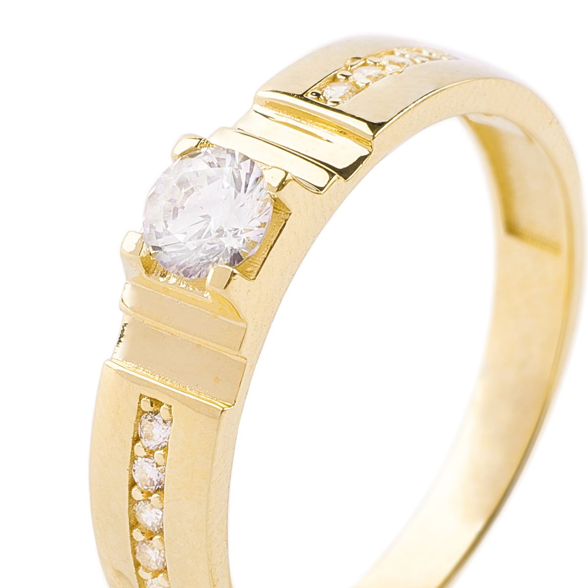 JB JOYAS BARON - Anillos de Oro 18kt Modelo Circón Punto