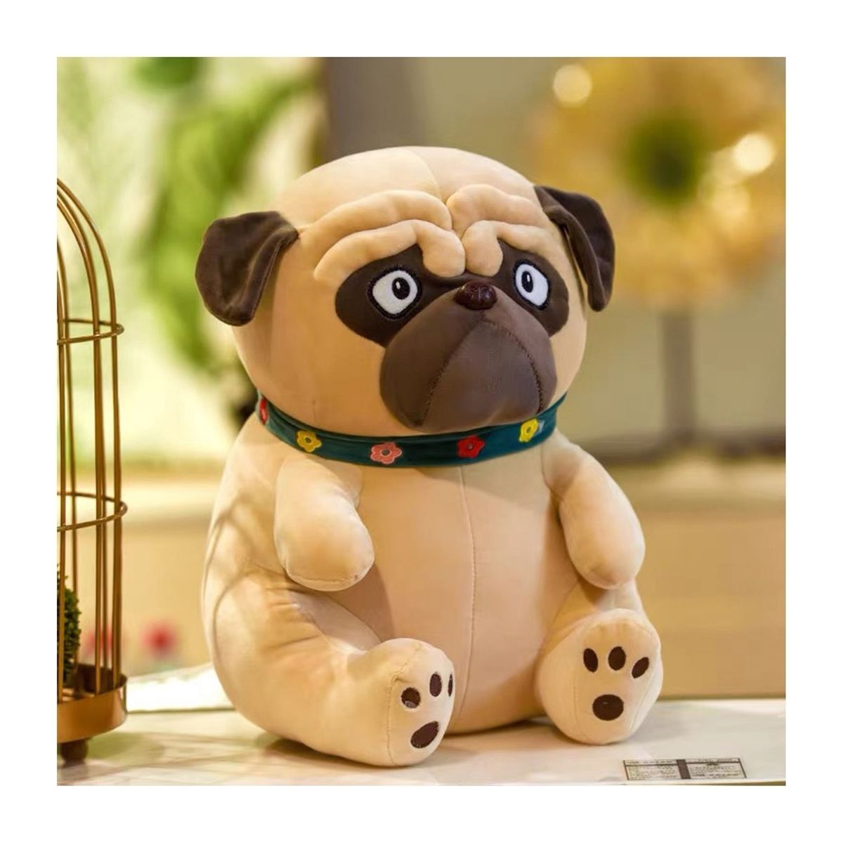 GENERICO - Peluche Perro Suave Felpa Perrito Pug Para Regalo 30cm