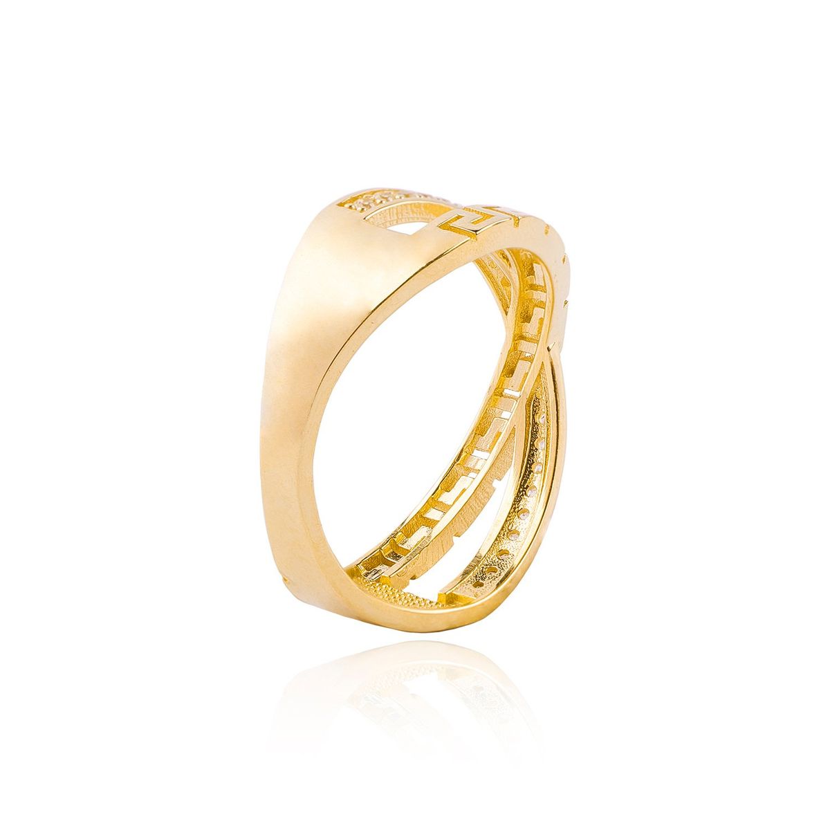 JB JOYAS BARON - Anillos de Oro 18kt Modelo Circón Cruzado