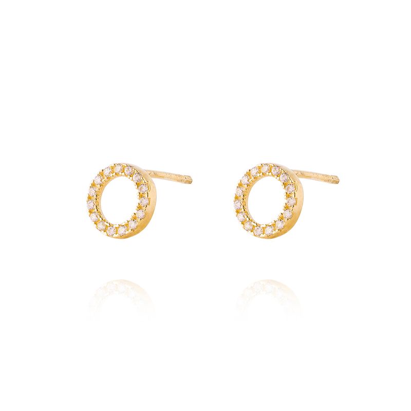 JB JOYAS BARON - Aros de Oro 18kt Modelo Círculo
