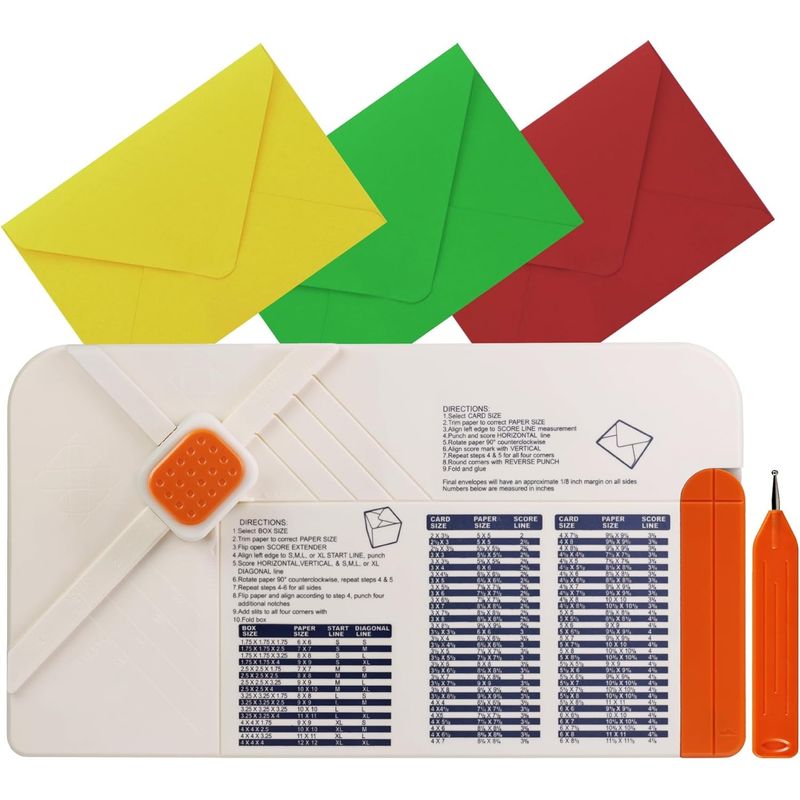 GENERICO - Plegadora De Papel Para Manualidades Cartas Y Cajas Kamei