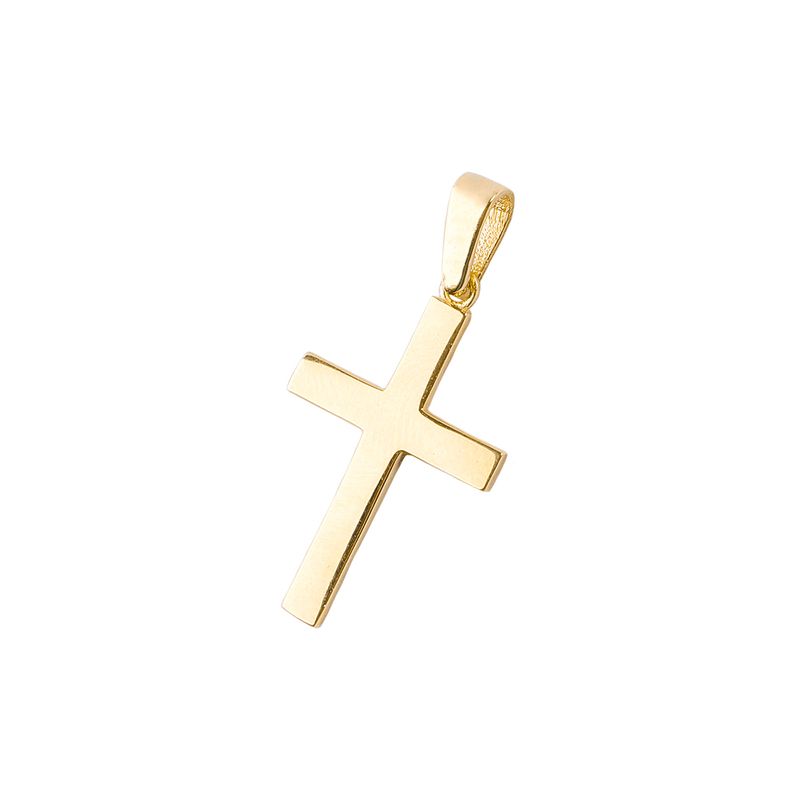 JB JOYAS BARON - Colgantes de Oro 18kt Modelo Cruz Lisa