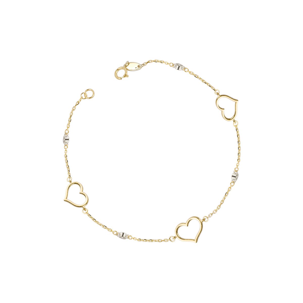 JB JOYAS BARON - Pulseras de Oro 18kt Modelo&Circón,Corazón