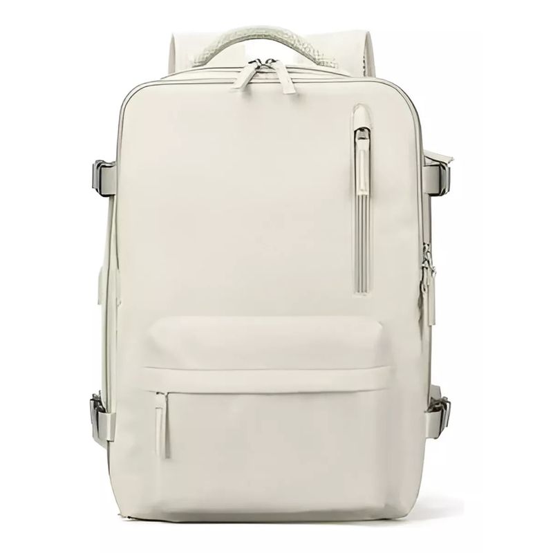 GENERICO - Mochila Viaje Cabina Avión Impermeable blanco